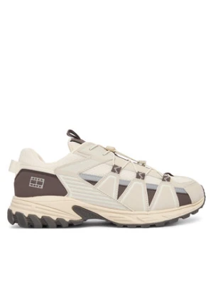 Tommy Jeans Sneakersy Tjm Outdoor Runner EM0EM01667 Écru Kremowy