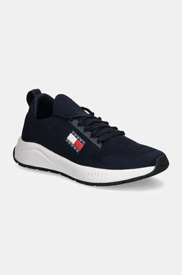 Tommy Jeans sneakersy TJM RUNNER KNTITTED kolor granatowy EM0EM01510