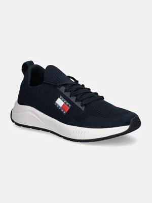 Tommy Jeans sneakersy TJM RUNNER KNTITTED kolor granatowy EM0EM01510