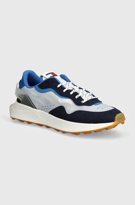 Tommy Jeans sneakersy TJM RUNNER MIX MATERIAL kolor niebieski EM0EM01437