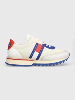Tommy Jeans sneakersy TJM RUNNER TRANSLUCENT kolor beżowy EM0EM01219