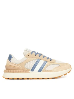 Tommy Jeans Sneakersy Tjm Technical Runner Ess EM0EM01537 Beżowy