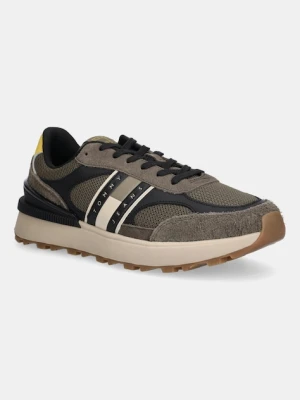 Tommy Jeans sneakersy TJM TECHNICAL RUNNER ESS kolor zielony EM0EM01537