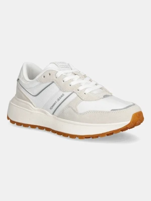 Tommy Jeans sneakersy TJW CLEATED RUNNER damskie kolor beżowy EN0EN02788