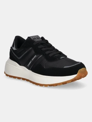 Tommy Jeans sneakersy TJW CLEATED RUNNER damskie kolor czarny EN0EN02861