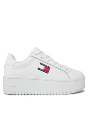 Tommy Jeans Sneakersy Tjw Flatform Ess EN0EN02518 Biały