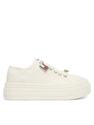 Tommy Jeans Sneakersy Tjw Flatform Sneaker Charms EN0EN02959 Biały