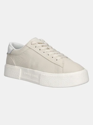 Tommy Jeans sneakersy TJW FLATFORM SNEAKER damskie kolor beżowy EN0EN02819