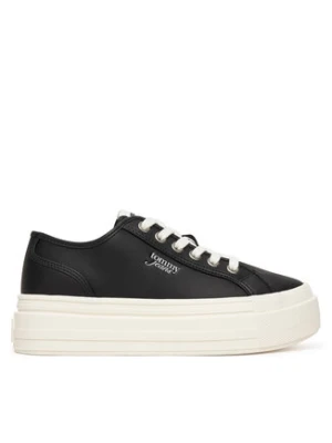 Tommy Jeans Sneakersy Tjw Flatform Sneaker Ltr EN0EN02964 Czarny