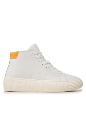 Tommy Jeans Sneakersy Tjw New Cupsole Leather Mc EN0EN02213 Biały