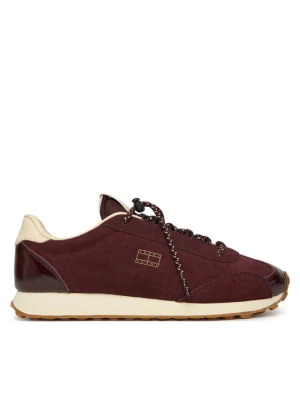 Tommy Jeans Sneakersy Tjw Retro Archive Runner Suede EN0EN03125 Bordowy