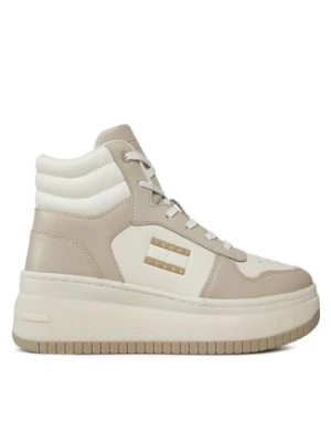 Tommy Jeans Sneakersy Tjw Retro Basket Mc Lace Up EN0EN02422 Beżowy