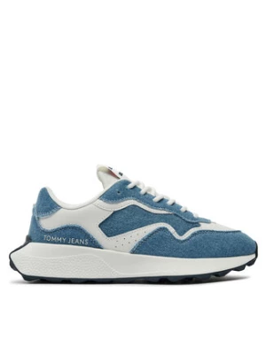 Tommy Jeans Sneakersy Tjw Retro Runner Denim EN0EN02655 Niebieski