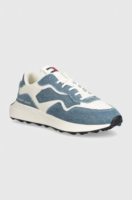 Tommy Jeans sneakersy TJW RETRO RUNNER DENIM kolor niebieski EN0EN02655