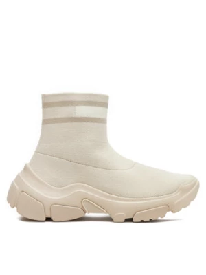 Tommy Jeans Sneakersy Tjw Sock Boot EN0EN02446 Beżowy