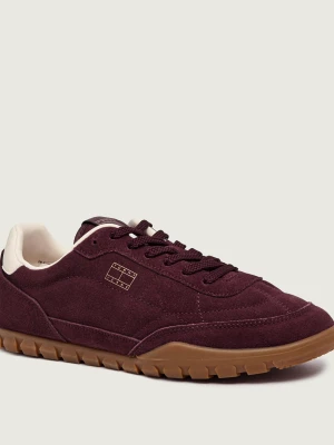 Tommy Jeans Sneakersy | zamsz bordowy