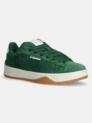 Tommy Jeans sneakersy zamszowe SKATER SNEAKER kolor zielony EM0EM01607