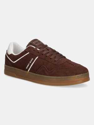 Tommy Jeans sneakersy zamszowe THE GREENWICH SUEDE męskie kolor brązowy EM0EM01516