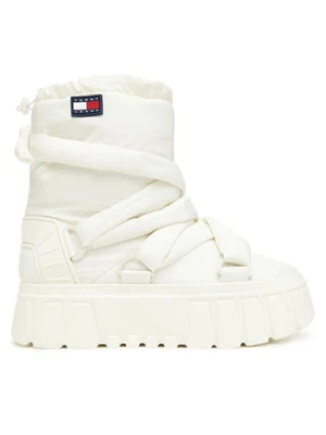 Tommy Jeans Śniegowce Tjw Chunky Snow Boot Nylon EN0EN02842 Biały