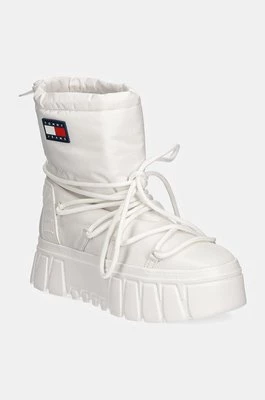 Tommy Jeans śniegowce TJW HYBRID BOOT kolor biały EN0EN02601