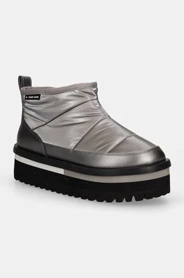 Tommy Jeans śniegowce TJW NYLON FLATFORM BOOT WL kolor szary EN0EN02689