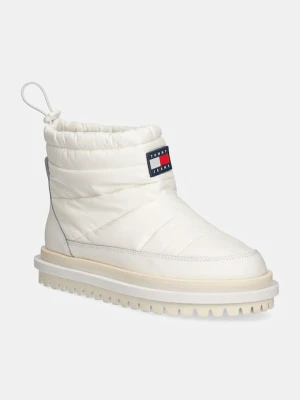 Tommy Jeans śniegowce TJW PADDED FLAT BOOT WL kolor biały EN0EN02725