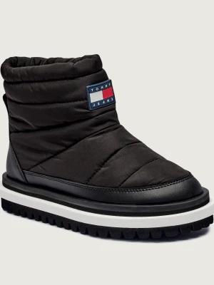 Tommy Jeans Śniegowce | z dodatkiem skóry czarny