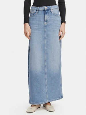 Tommy Jeans Spódnica jeansowa Claire DW0DW22711 Niebieski jasny Regular Fit