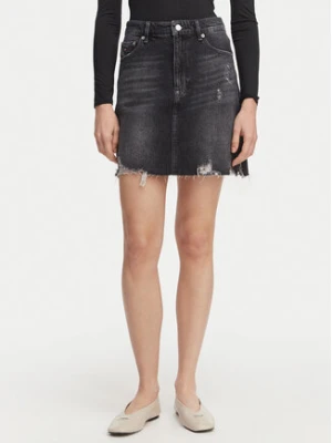 Tommy Jeans Spódnica jeansowa DW0DW22715 Czarny Mom Fit