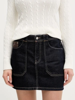 Tommy Jeans spódnica jeansowa kolor granatowy mini ołówkowa DW0DW21991