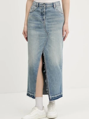 Tommy Jeans spódnica jeansowa kolor niebieski maxi prosta DW0DW21193