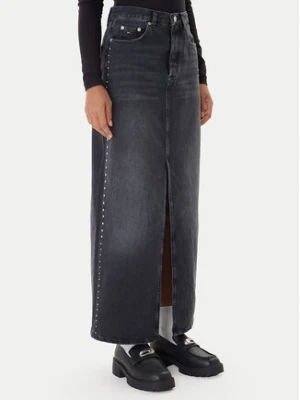 Tommy Jeans Spódnica jeansowa Layla DW0DW21576 Czarny Regular Fit