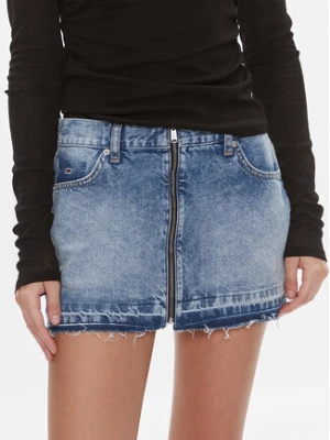 Tommy Jeans Spódnica jeansowa Sophie DW0DW17048 Niebieski Slim Fit