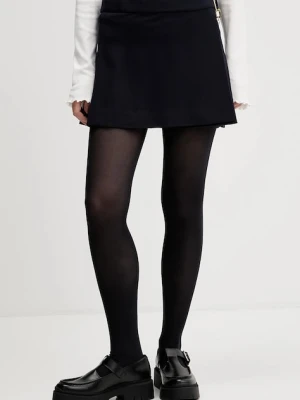 Tommy Jeans spódnica kolor granatowy mini rozkloszowana DW0DW22497