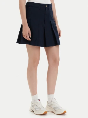 Tommy Jeans Spódnica plisowana DW0DW23149 Granatowy Regular Fit