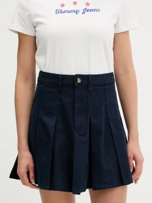 Tommy Jeans spódnica rozkloszowana bawełniana