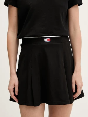 Tommy Jeans spódnica z bawełną