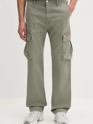 Tommy Jeans spodnie cargo męskie bawełniane z elastanem