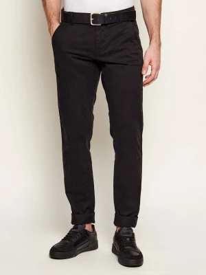 Tommy Jeans Spodnie chino Scanton | Slim Fit czarny