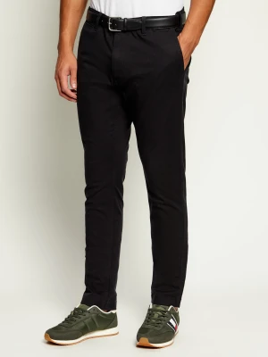 Tommy Jeans Spodnie chino Scanton | Slim Fit czarny
