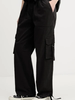 Tommy Jeans spodnie damskie kolor czarny proste high waist DW0DW20995