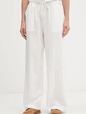 Tommy Jeans spodnie damskie z lnem