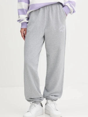 Tommy Jeans spodnie dresowe damskie kolor szary melanżowe DW0DW20994