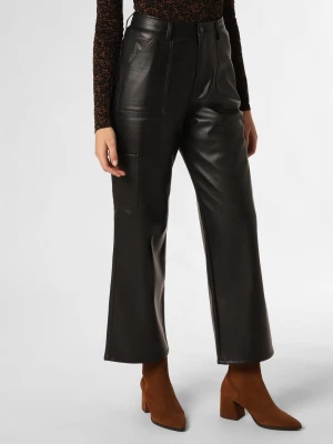 Tommy Jeans Spodnie Kobiety Sztuczna skóra czarny jednolity,