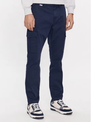 Tommy Jeans Spodnie materiałowe Austin DM0DM17678 Granatowy Slim Fit