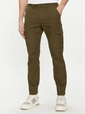 Tommy Jeans Spodnie materiałowe Austin DM0DM18940 Zielony Slim Fit