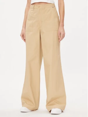 Tommy Jeans Spodnie materiałowe Claire DW0DW17314 Beżowy Wide Leg