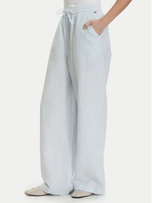 Tommy Jeans Spodnie materiałowe DW0DW22285 Niebieski jasny Loose Fit