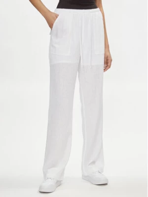 Tommy Jeans Spodnie materiałowe Harper DW0DW17965 Biały Relaxed Fit