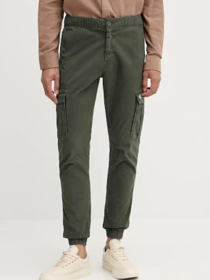Tommy Jeans spodnie męskie kolor zielony w fasonie cargo DM0DM22003